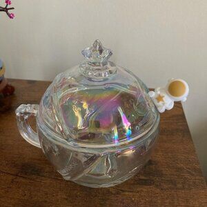 Glass Planet Mug with spoon